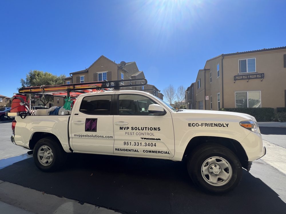 MVP Solutions Pest Control service truck